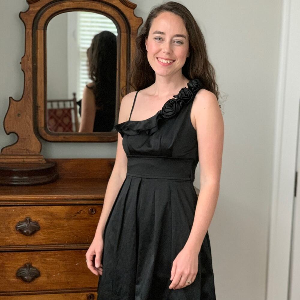 Speechless Pleated LBD, Size 5